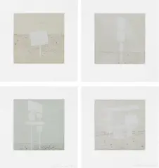 Blank Signs by Ed Ruscha, 2004, The complete set of four etchings with aquatint in colors, on Magnani Pescia paper, with full margins, with title page a, offered Oct 2022