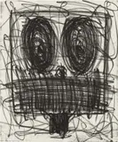 Rashid Johnson, Untitled Anxious Man, 2018, Etching, on Somerset paper, the full sheet