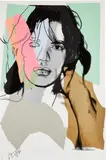 Mick Jagger (F. & S. 140) by Andy Warhol, 1975, Screenprint in colors, on Arches Aquarelle paper, the full sheet, sold Oct 2022