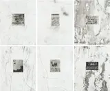 Mark Bradford, Untitled, 2012, The complete set of six etchings and photogravure, with chine collé to Rives BFK paper, the full sheets