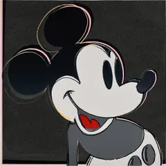 Andy Warhol, Mickey Mouse, from Myths (F & S. 265), 1981, Screenprint in colors with diamond dust, on Lenox Museum Board, the full sheet