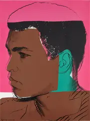 Muhammad Ali (F. & S. 179) by Andy Warhol, 1978, Screenprint in colors, on Strathmore Bristol paper, the full sheet, sold Oct 2022