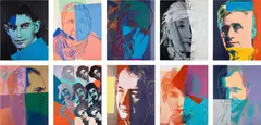 Andy Warhol, Ten Portraits Of Jews Of The Twentieth Century (F. & S. 226-235), 1980, The complete set of ten screenprints in colors, on Lenox Museum Board, the full sheets