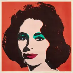 Liz (F. & S. 7) by Andy Warhol, 1965, Offset lithograph in colors, on wove paper (backed), the colors bright and fresh, with full margins, offered Oct 2022