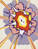 Roy Lichtenstein, Explosion, from Portfolio 9 (C. 49), 1967, Lithograph in colors, on Rives BFK paper, the full sheet