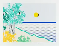 Roy Lichtenstein, Titled (C. 307), 1996, Screenprint in colors, on Coventry Rag paper, with full margins