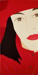 Red Coat (S. 164) by Alex Katz, 1983, Screenprint in colors, on Stonehenge paper, the full sheet, sold Oct 2022