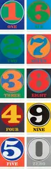 Numbers (S. 46-55) by Robert Indiana, 1968, The complete set of 10 screenprints in colours, on Arches paper, the full sheets, offered Oct 2022