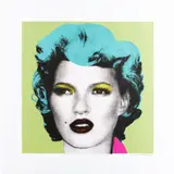 Kate Moss: Green, Hair Turquoise Blue by Banksy, 2005, Screenprint in colors, on wove paper, with full margins, offered Oct 2022