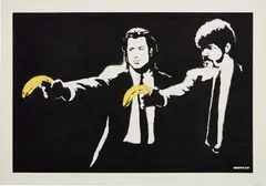 Pulp Fiction by Banksy, 2004, Screenprint in colours, on wove paper, with full margins, offered Oct 2022