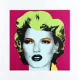 Kate Moss: Red, Hair Lime Green by Banksy, 2005, Screenprint in colors, on wove paper, with full margins, offered Oct 2022