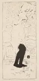 Pierre Bonnard, Jeune femme aux bas noirs (Young Woman in Black Stockings) (R.-M. 27, B. 27), 1893, Lithograph, on wove paper, with full margins