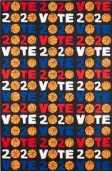 VOTE 2020 by Jonas Wood, 2020, Screenprint in colors, on Coventry Rag paper, the full sheet, sold Oct 2022