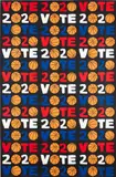 Jonas Wood, VOTE 2020, 2020, Screenprint in colors, on Coventry Rag paper, the full sheet