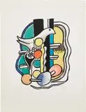 Fernand Léger, La Colombe (The Dove) (S. 115), 1951, Lithograph in colors, on Arches paper, with full margins