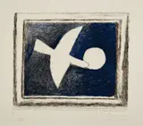 Georges Braque, Astre et oiseau I (Star and Bird I) (V. 129), 1958-1959, Lithograph in colors, on Arches paper, with full margins
