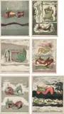 Henry Moore, Reclining Figures (C. 236-241), 1973, The complete set of six lithographs in colors, on Arches paper, with full margins