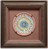 Pablo Picasso, Motif spiralé (Spiraled motif) (R. 404), 1957, White earthenware ceramic plate painted in colors with engobes and glaze, with knife engraving