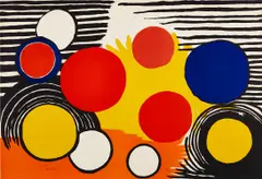 Bird's Nest by Alexander Calder, 1968, Lithograph in colors, on wove paper, the full sheet, sold Oct 2022