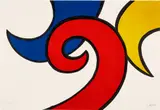 Les Vagues (The Waves) by Alexander Calder, 1971, Lithograph in colors, on Arches paper, the full sheet, sold Oct 2022