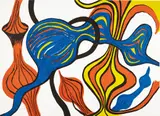 Alexander Calder, Galactic System, 1974, Lithograph in colors, on Arches paper, the full sheet