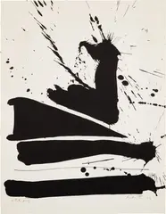 Automatism B (E. & B. 20) by Robert Motherwell, 1966, Lithograph, on Rives BFK paper, the full sheet, sold Oct 2022
