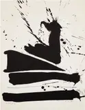Automatism B (E. & B. 20) by Robert Motherwell, 1966, Lithograph, on Rives BFK paper, the full sheet, sold Oct 2022