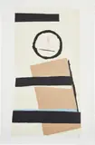 Pauillac #1, from Summer Light Series (G. 472, E. & B. 148) by Robert Motherwell, 1973, Lithograph in colors with collage and embossing, on Arjomari paper with full margins, sold Oct 2022