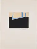 Robert Motherwell, Untitled (E. & B. 182), 1975, Etching and aquatint in colors, on Arches Cover paper, with full margins