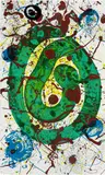Sam Francis, For the Blue Sons of the Air (SFS-336) (L. S21), 1990, Screenprint in colors, on PTI Supra paper, the full sheet