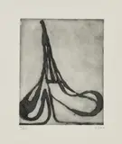 Richard Diebenkorn, Eiffel Spade, from Five Spades, 1982, Etching and aquatint, on J. Whatman laid paper, with full margins