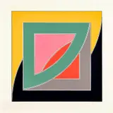 Frank Stella, Referendum '70 (G. 229, A. & K. 49), 1970, Screenprint in colours, on Special Arjomari paper, with full margins