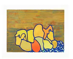 Thomas Nozkowski, Small Abstract (R. p. 204), 2007, Screenprint in colors, on wove paper, with full margins