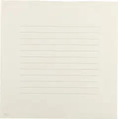 15A by Agnes Martin, 1973, Screenprint, on Japanese rag paper, with full margins, sold Oct 2022