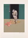 Étude pour un portrait de John Edwards (after, Study for a Portrait of John Edwards, 1986) (S. 22, T. 23) by Francis Bacon, 1987, Lithograph in colors, on Arches paper, with margins, sold Oct 2022
