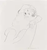 David Hockney, Celia Reclining (G. 838, M.C.A.T. 225), 1979, Lithograph, on Twinrocker paper, the full sheet