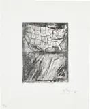 Jasper Johns, Map, from Artists for Obama