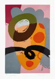 Charlie Hewitt, Marker, 2011, Woodcut in colors, on rice paper, with full margins