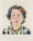 Chuck Close, Leslie, 1986, Woodcut in colors, on Echizen Kozo Nimai Suki paper, with full margins,