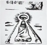 The Only Way Out is In! (F. & S. A.55) by Andy Warhol, circa 1984, Screenprint, on silk scarf, the full sheet, sold Oct 2022