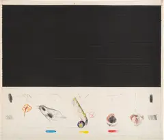 Between the Lines by Pat Steir, 1974, Lithograph in colors, on Arches paper, the full sheet, sold Oct 2022