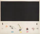 Pat Steir, Between the Lines, 1974, Lithograph in colors, on Arches paper, the full sheet