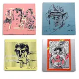 Larry Rivers, The Cultured Box: four works, 1992, The set of four screenprints in colours, on coloured sheet metal
