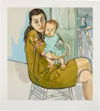 Alice Neel, Mother and Child (Nancy and Olivia), 1982, lithograph in colors on Arches