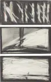 Robert Wilson, Great Day in the Morning #15; #16; and #22, 1981, Three graphite drawings, two with colored crayon, on wove paper