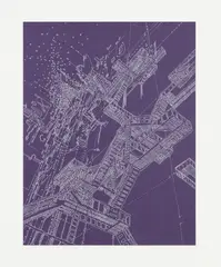 Sarah Sze, Funny Feeling, 2004, Lithograph, on wove paper, with full margins