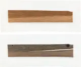 Ed Ruscha, New Wood, Old Wood, 2007, Diptych of Mixografía® relief prints in colors, on handmade paper, the full sheets