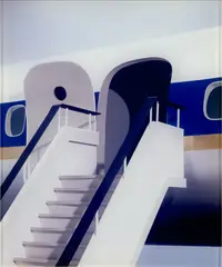 Thomas Demand, Gangway (P. 62), 2001, Diasec mounted Lambda print on black acrylic glass