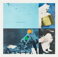 Eskimo (Blue), from Cliché (H. 75) by John Baldessari, 1995, Lithograph and screenprint in colors, on Coventry Smooth paper, with full margins, sold Oct 2022