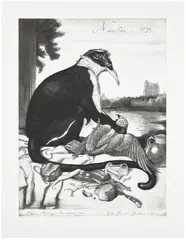 Walton Ford, Nantes, 2009, Etching, aquatint and drypoint in colors, on Somerset Satin paper, with full margins
